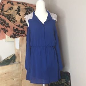 Lacey cinch waist blouse